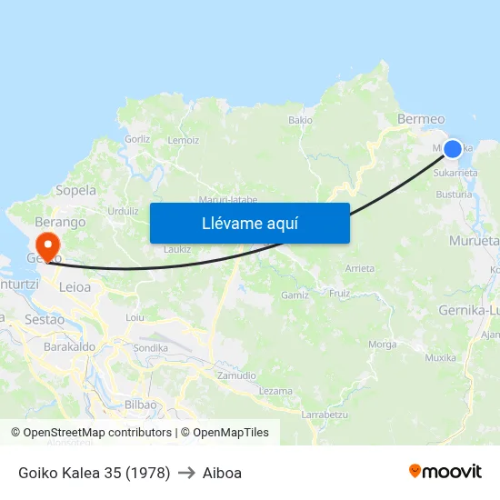 Goiko Kalea 35 (1978) to Aiboa map