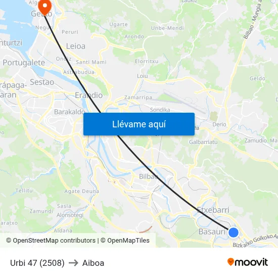 Urbi 47 (2508) to Aiboa map