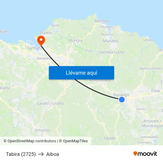 Tabira (2725) to Aiboa map
