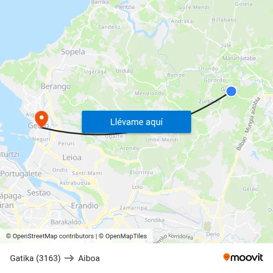 Gatika (3163) to Aiboa map