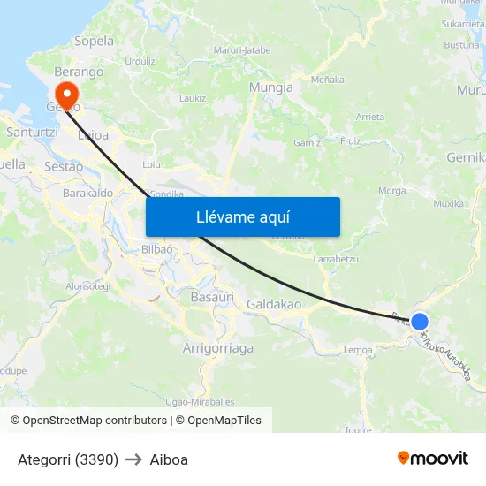 Ategorri (3390) to Aiboa map