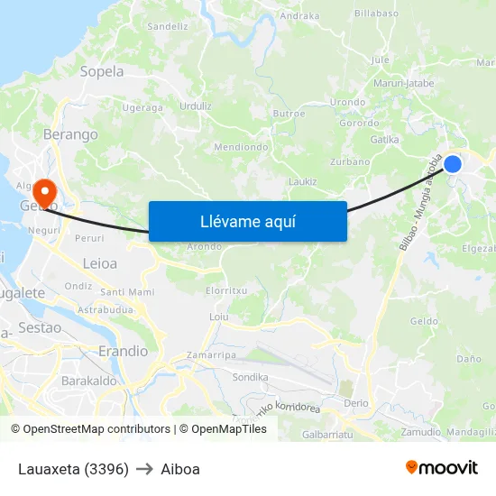 Lauaxeta (3396) to Aiboa map