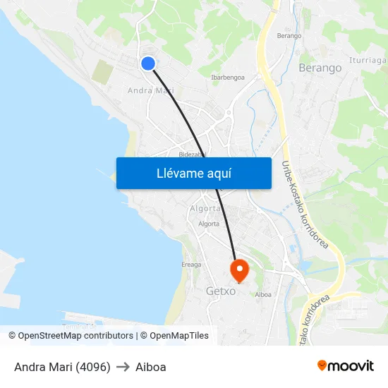 Andra Mari (4096) to Aiboa map