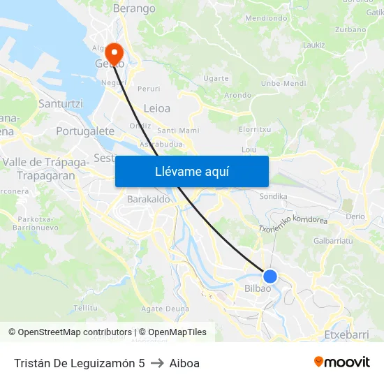 Tristán De Leguizamón 5 to Aiboa map