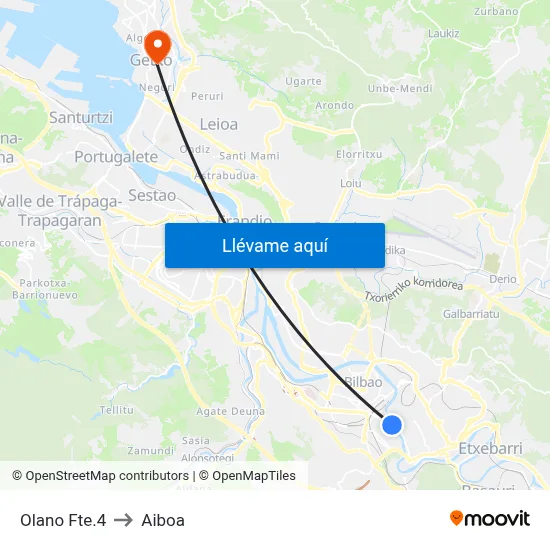 Olano Fte.4 to Aiboa map