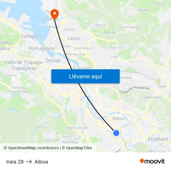 Irala 28 to Aiboa map