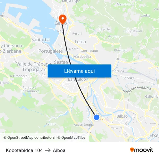 Kobetabidea 104 to Aiboa map