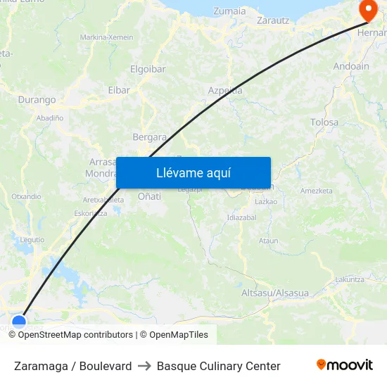 Zaramaga / Boulevard to Basque Culinary Center map