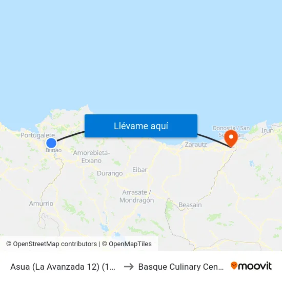 Asua (La Avanzada 12) (146) to Basque Culinary Center map
