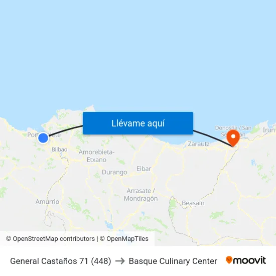 General Castaños 71 (448) to Basque Culinary Center map