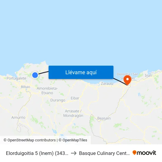Elorduigoitia 5 (Inem) (3438) to Basque Culinary Center map