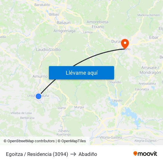 Egoitza / Residencia (3094) to Abadiño map