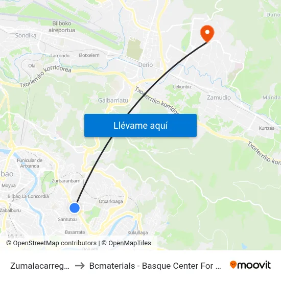 Zumalacarregui 56 to Bcmaterials - Basque Center For Materials map