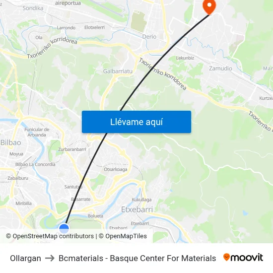 Ollargan to Bcmaterials - Basque Center For Materials map