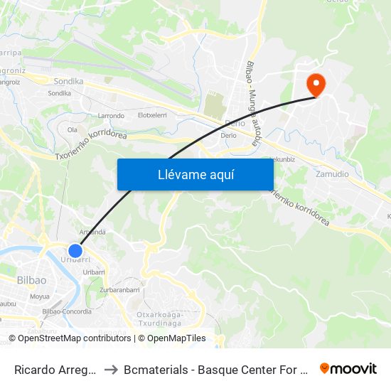 Ricardo Arregui 33 to Bcmaterials - Basque Center For Materials map