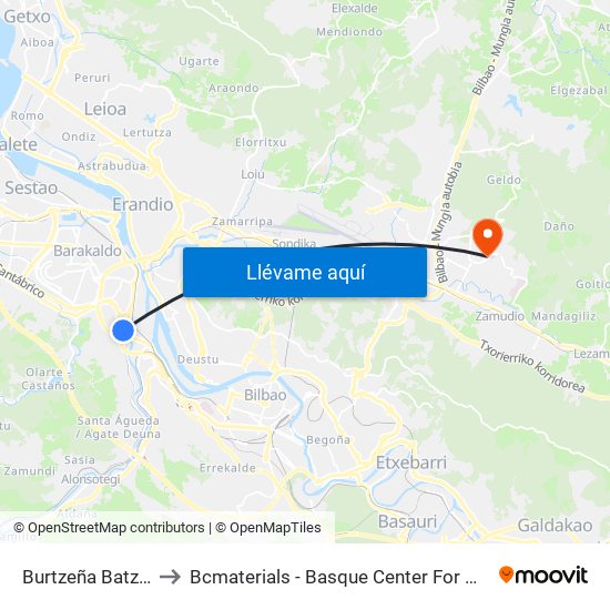 Burtzeña Batzokia to Bcmaterials - Basque Center For Materials map