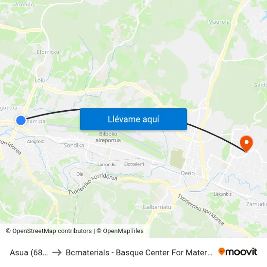 Asua (686) to Bcmaterials - Basque Center For Materials map