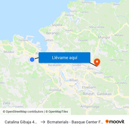 Catalina Gibaja 40 (1137) to Bcmaterials - Basque Center For Materials map
