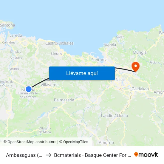 Ambasaguas (1347) to Bcmaterials - Basque Center For Materials map