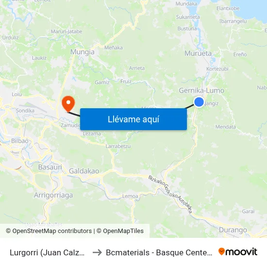 Lurgorri (Juan Calzada) (1906) to Bcmaterials - Basque Center For Materials map