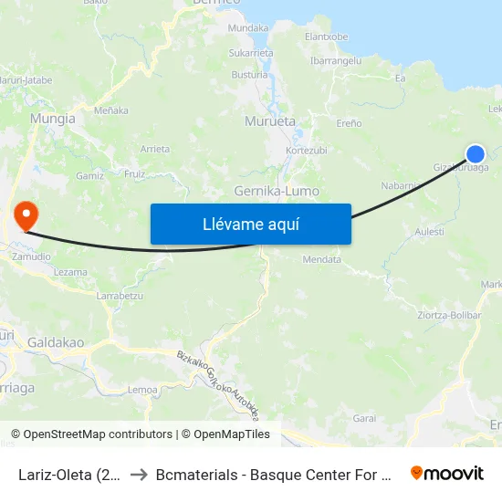 Lariz-Oleta (2314) to Bcmaterials - Basque Center For Materials map