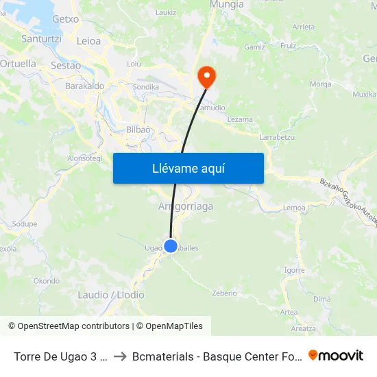 Torre De Ugao 3 (2461) to Bcmaterials - Basque Center For Materials map