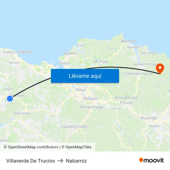 Villaverde De Trucíos to Nabarniz map