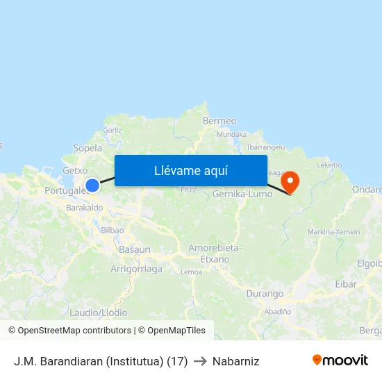 J.M. Barandiaran (Institutua) (17) to Nabarniz map