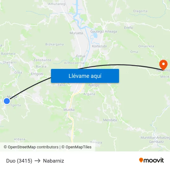 Duo (3415) to Nabarniz map
