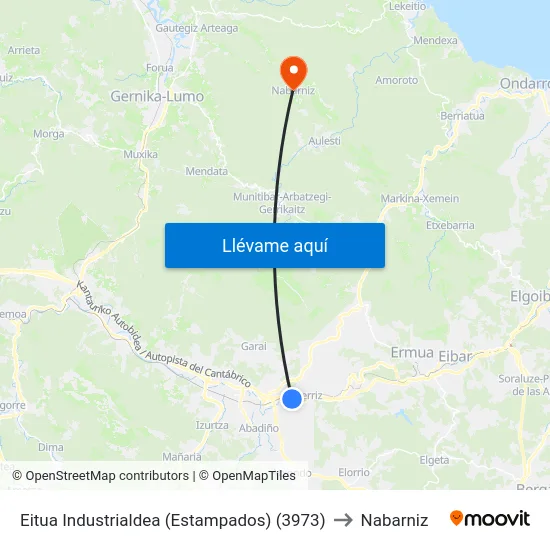 Eitua Industrialdea (Estampados) (3973) to Nabarniz map