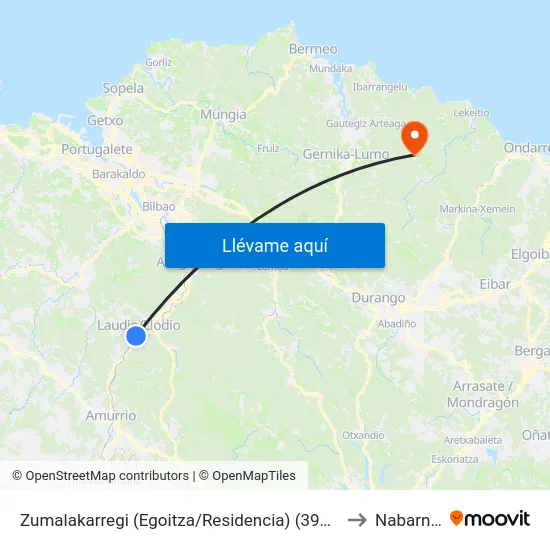 Zumalakarregi (Egoitza/Residencia) (3991) to Nabarniz map