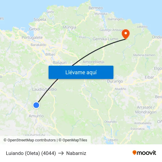 Luiando (Oleta) (4044) to Nabarniz map