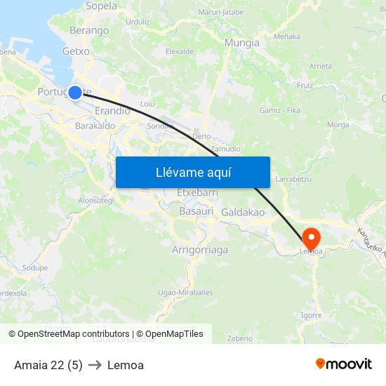 Amaia 22 (5) to Lemoa map