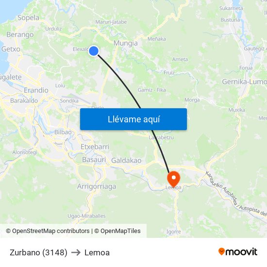 Zurbano (3148) to Lemoa map