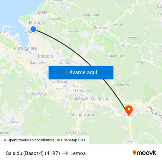 Salsidu (Basotxi) (4197) to Lemoa map