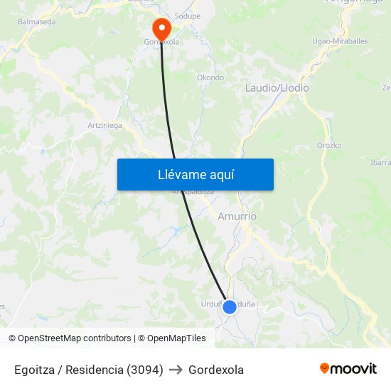 Egoitza / Residencia (3094) to Gordexola map