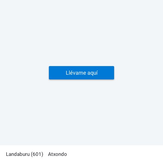 Landaburu (601) to Atxondo map