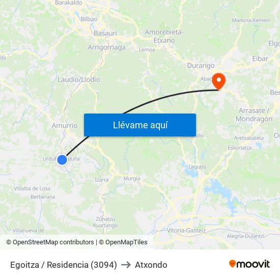 Egoitza / Residencia (3094) to Atxondo map
