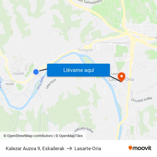 Kalezar Auzoa 9, Eskailerak to Lasarte-Oria map