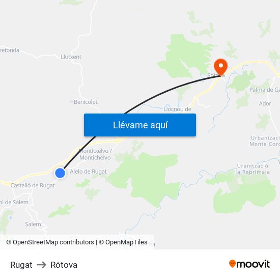 Rugat to Rugat map