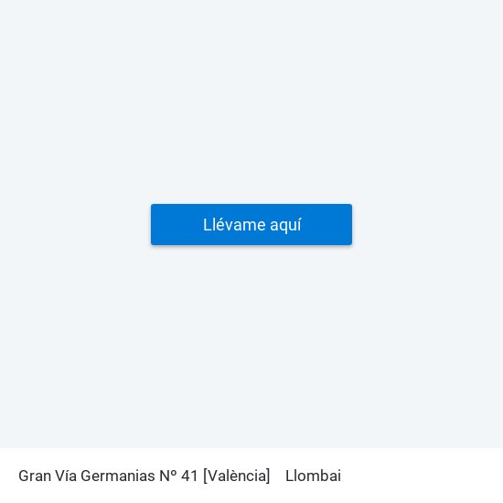 Gran Vía Germanias Nº 41 [València] to Llombai map