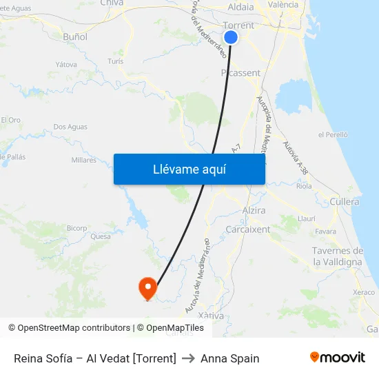 Reina Sofía – Al Vedat [Torrent] to Anna Spain map