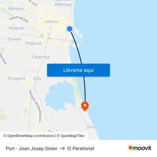Port - Joan Josep Sister to El Perellonet map