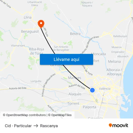 Cid - Particular to Rascanya map