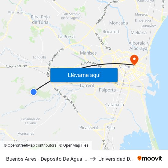 Buenos Aires - Deposito De Agua (Calicanto) [Torrent] to Universidad De Valencia map