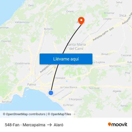 548-Fan - Mercapalma to Alaró map