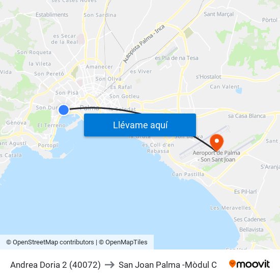 Andrea Doria 2 (40072) to San Joan Palma -Mòdul C map