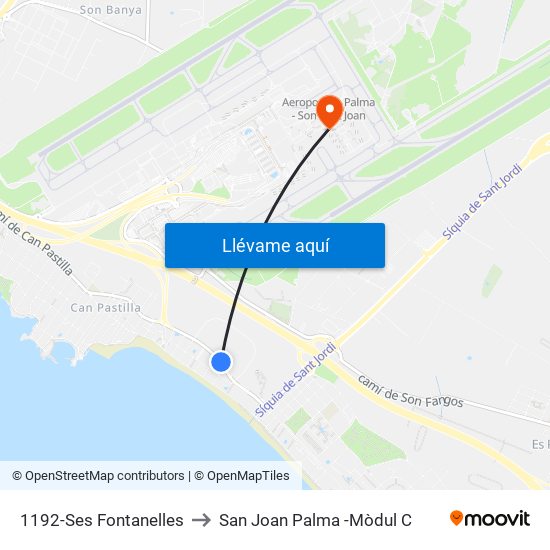 1192-Ses Fontanelles to San Joan Palma -Mòdul C map