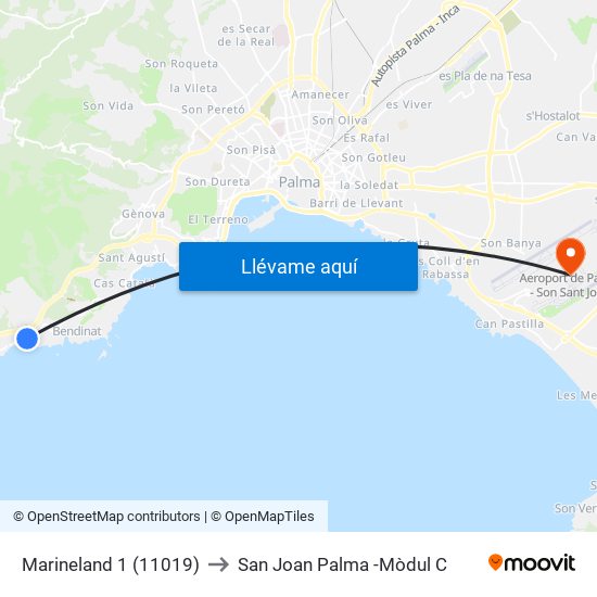 Marineland 1 (11019) to San Joan Palma -Mòdul C map