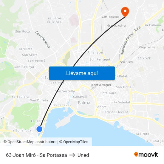 63-Joan Miró - Sa Portassa to Uned map